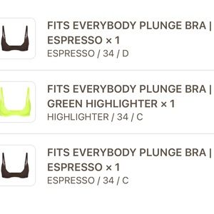 34C espresso for $40.00 — Brand new with tags.